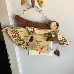 Folk Art wood Angel wall decor